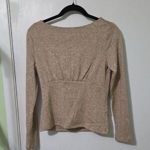 Banana Republic Gold Long Sleeve Blouse